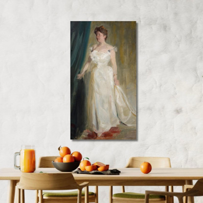 Ritratto Della Contessa Lillie Suzanne Raben-Levetzau Peder Severin Krøyer psk46 quadro stampato su tela