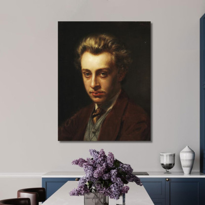 Ritratto Del Pittore Frans Schwartz Peder Severin Krøyer psk47 quadro stampato su tela