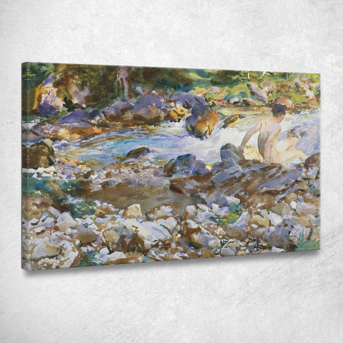 Ruscello Di Montagna John Singer Sargent jss174 quadro stampato su tela