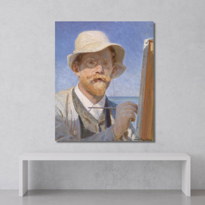 Autoritratto Peder Severin Krøyer psk51 quadro stampato su tela