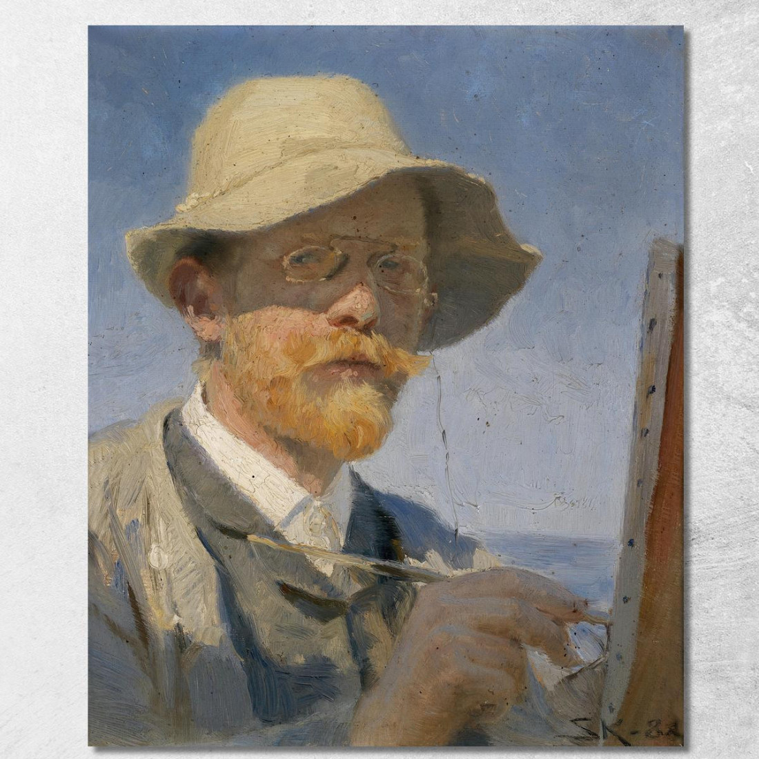 Autoritratto Peder Severin Krøyer psk52 quadro stampato su tela