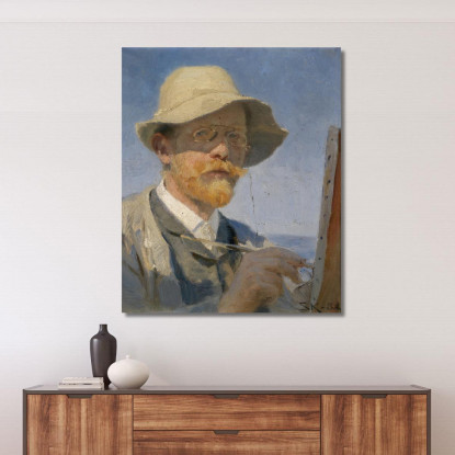 Autoritratto Peder Severin Krøyer psk52 quadro stampato su tela