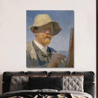 Autoritratto Peder Severin Krøyer psk52 quadro stampato su tela