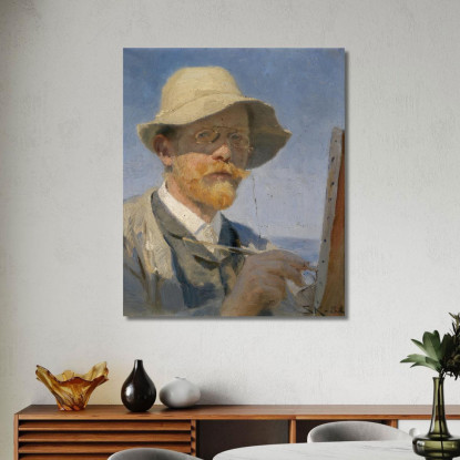 Autoritratto Peder Severin Krøyer psk52 quadro stampato su tela