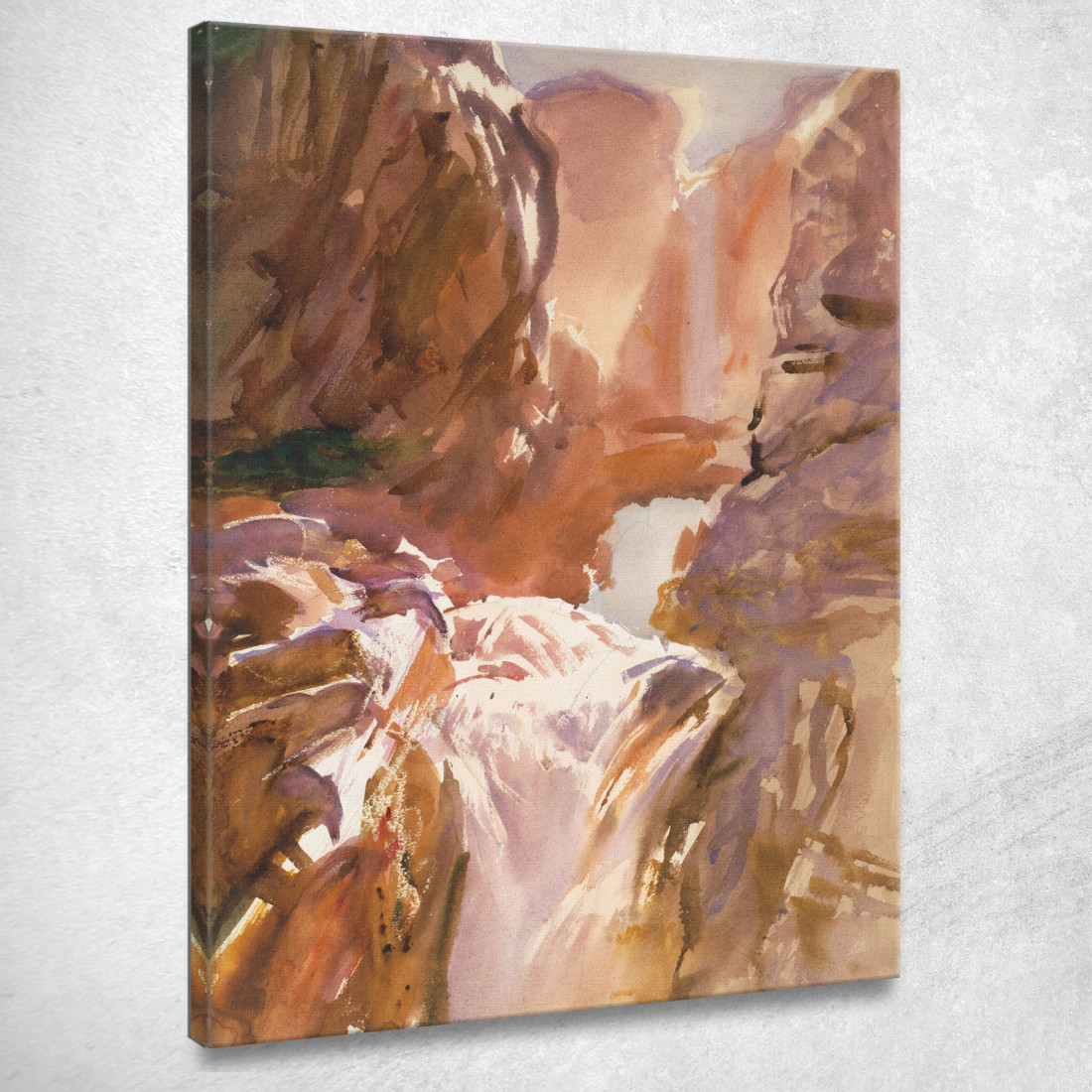 Torrente Di Montagna John Singer Sargent jss176 quadro stampato su tela