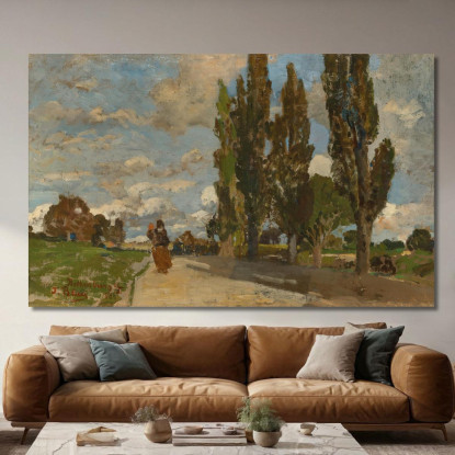 Una Strada A Rothenburg Tina Blau tbl8 quadro stampato su tela
