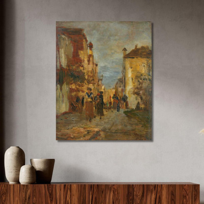 Una Via Di Città Tina Blau tbl9 quadro stampato su tela