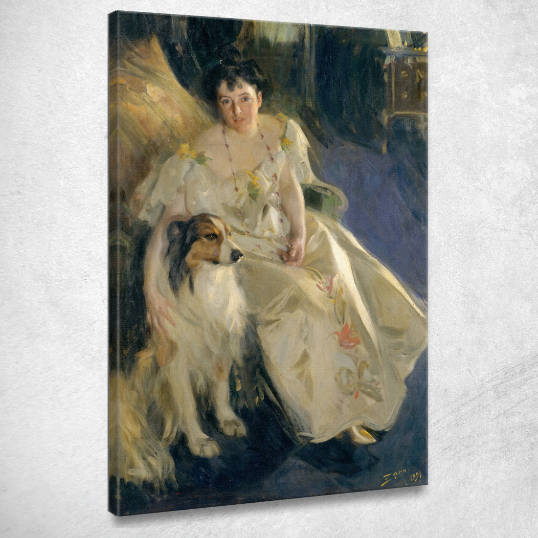 La Signora Walter Rathbone Bacon John Singer Sargent jss183 quadro stampato su tela