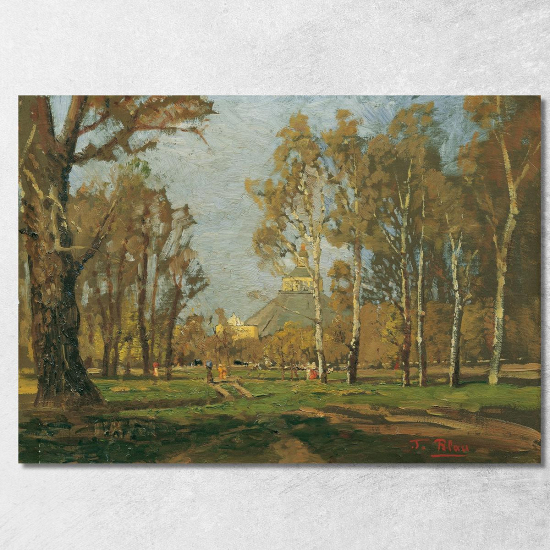 Nel Prater Presso La Rotonda Tina Blau tbl30 quadro stampato su tela