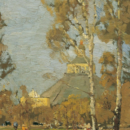 Nel Prater Presso La Rotonda Tina Blau tbl30 quadro stampato su tela