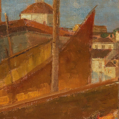 Nel Porto Di Pirano 3 Tina Blau tbl32 quadro stampato su tela