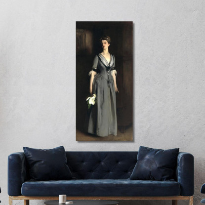 La Signora Albert Vickers Edith Foster John Singer Sargent jss184 quadro stampato su tela