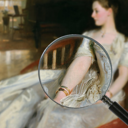 La Signora Cecil Wade John Singer Sargent jss185 quadro stampato su tela
