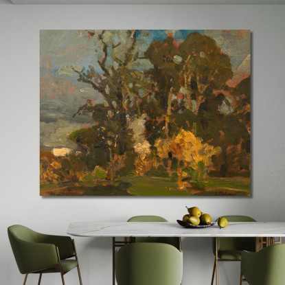 Prato Nel Bosco In Autunno Tina Blau tbl65 quadro stampato su tela