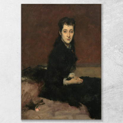 La Signora Charles Gifford Dyer Mary Anthony John Singer Sargent jss188 quadro stampato su tela