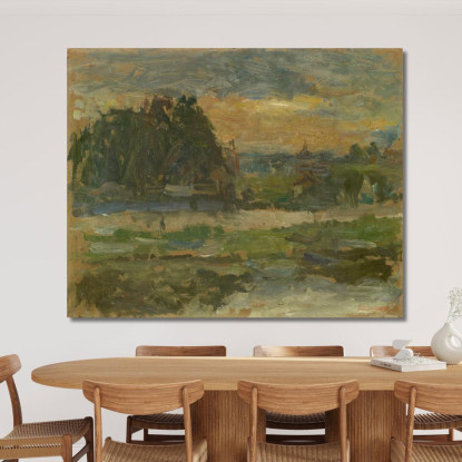 Sera Sulla Senna Walter Kurt Wiemken wkw6 quadro stampato su tela