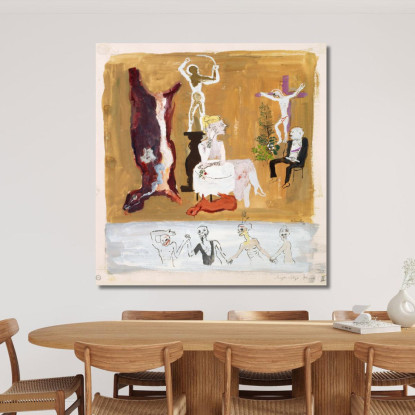 Contrasti Ii Danza Walter Kurt Wiemken wkw7 quadro stampato su tela