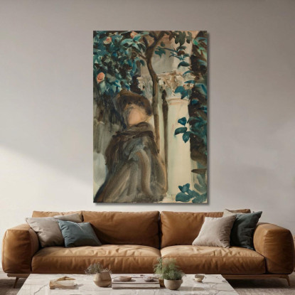 La Signora Gardner A Fenway Court John Singer Sargent jss190 quadro stampato su tela