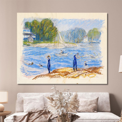 Bagnanti Ad Annisquam William James Glackens wjg6 quadro stampato su tela