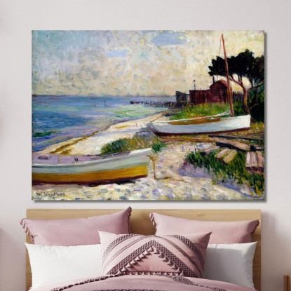 Scena Sulla Spiaggia William James Glackens wjg8 quadro stampato su tela