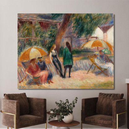 Spiaggia Con Figure A Bellport William James Glackens wjg10 quadro stampato su tela