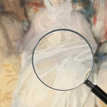 La Signora Gardner In Bianco John Singer Sargent jss191 quadro stampato su tela