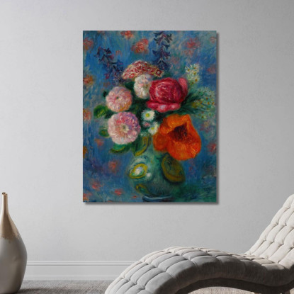 Bouquet Con Papavero William James Glackens wjg12 quadro stampato su tela