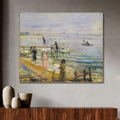Scogliere A Bellport William James Glackens wjg25 quadro stampato su tela