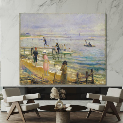 Scogliere A Bellport William James Glackens wjg25 quadro stampato su tela