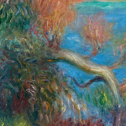 Riva Del Fiume William James Glackens wjg38 quadro stampato su tela