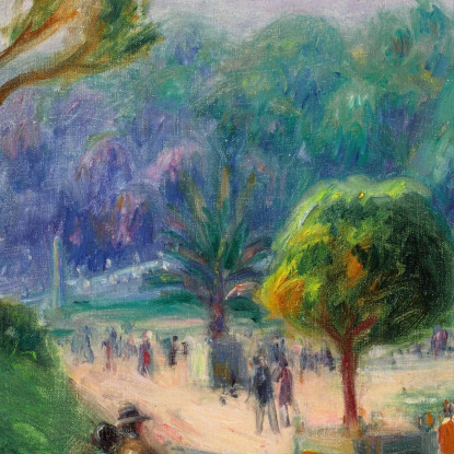 La Balaustra Dei Giardini Del Lussemburgo William James Glackens wjg53 quadro stampato su tela