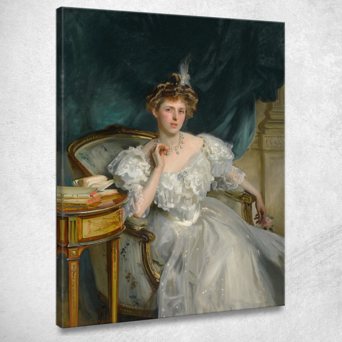 La Signora William George Raphael John Singer Sargent jss200 quadro stampato su tela