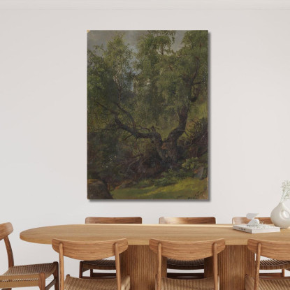 Studio Di Foresta Da Numedal Adolph Tidemand atd24 quadro stampato su tela