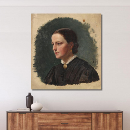Ritratto Della Signora Duus Adolph Tidemand atd62 quadro stampato su tela
