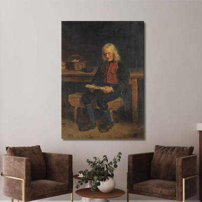 Il Lettore Jan Tanne Adolph Tidemand atd83 quadro stampato su tela