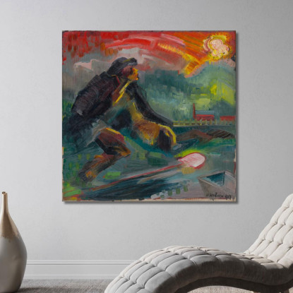 Alba Arnold Peter Weisz-Kubínčan apw10 quadro stampato su tela