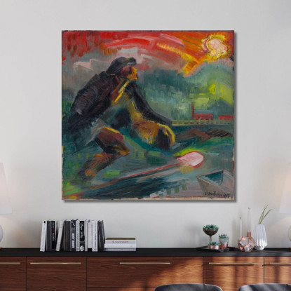 Alba Arnold Peter Weisz-Kubínčan apw10 quadro stampato su tela
