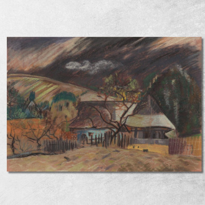 Casa Solitaria Arnold Peter Weisz-Kubínčan apw42 quadro stampato su tela