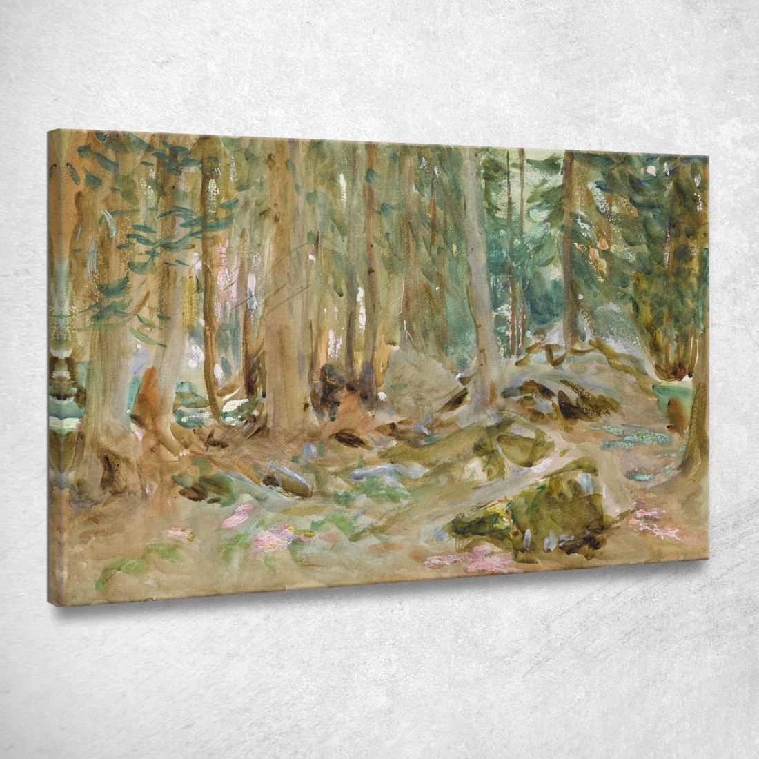 Purtud Dei Boschi Di Pino John Singer Sargent jss216 quadro stampato su tela