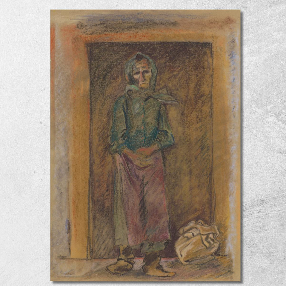 Vecchia Donna Arnold Peter Weisz-Kubínčan apw53 quadro stampato su tela