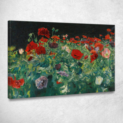 Papaveri John Singer Sargent jss220 quadro stampato su tela