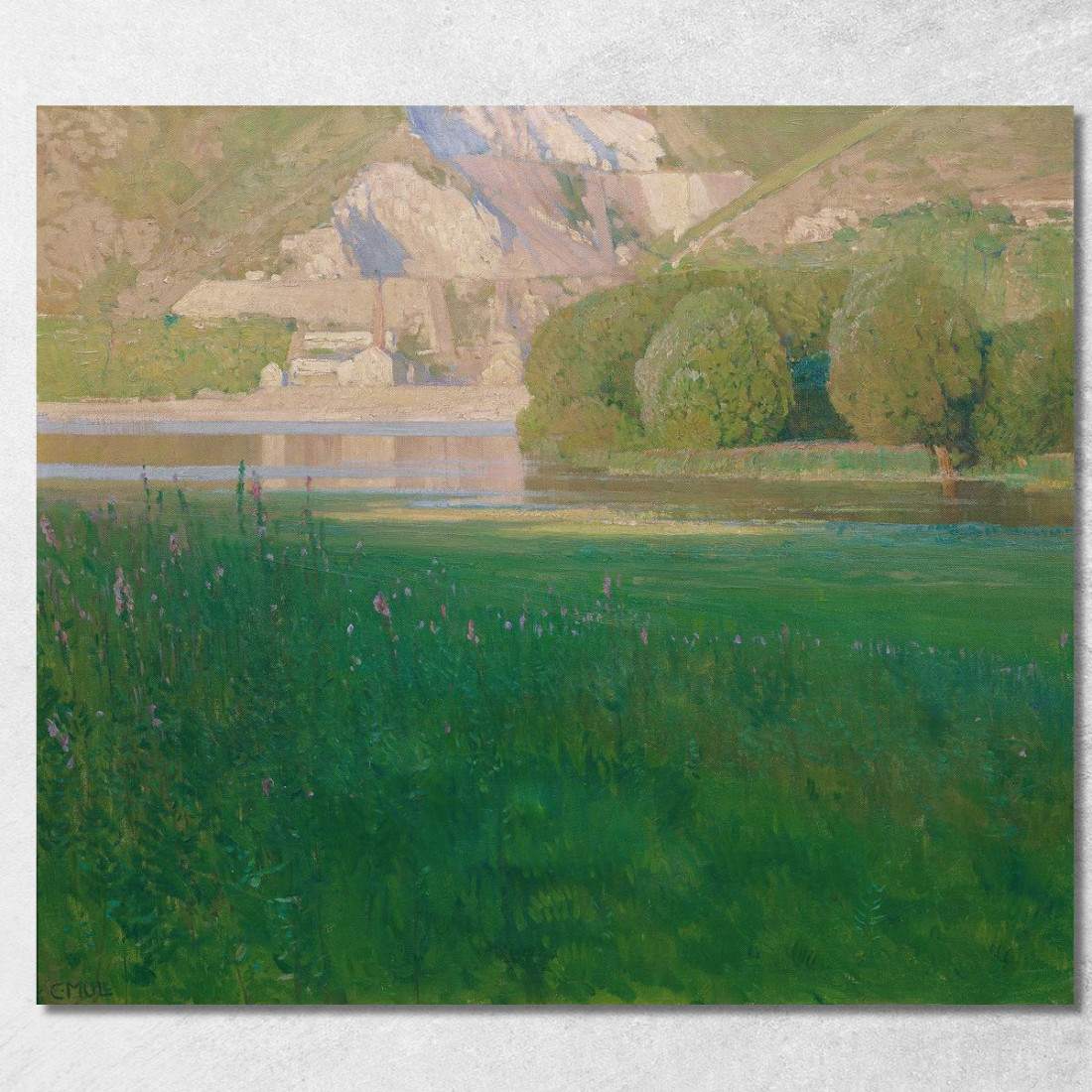 Crepuscolo. Cava Di Pietra Sul Danubio Carl Moll cml2 quadro stampato su tela
