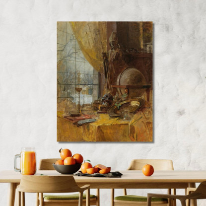 Vista Dell'Atelier Carl Moll cml5 quadro stampato su tela