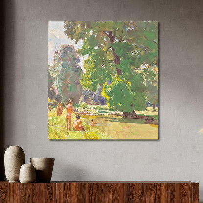 Dal Prater Di Vienna Ii Giorno D'Estate Carl Moll cml6 quadro stampato su tela