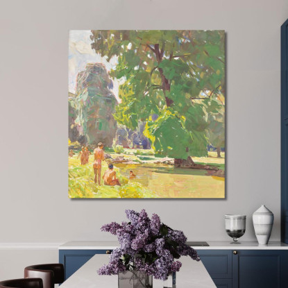 Dal Prater Di Vienna Ii Giorno D'Estate Carl Moll cml6 quadro stampato su tela