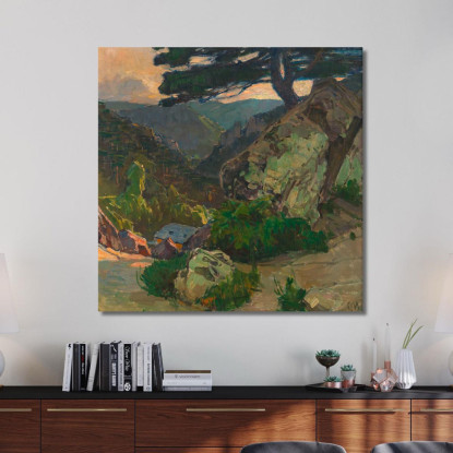 Vista Nelle Gole Presso Mödling Carl Moll cml14 quadro stampato su tela