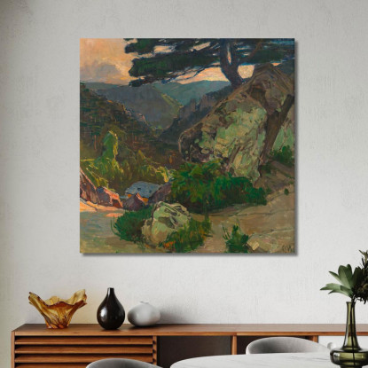 Vista Nelle Gole Presso Mödling Carl Moll cml14 quadro stampato su tela