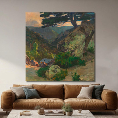 Vista Nelle Gole Presso Mödling Carl Moll cml14 quadro stampato su tela