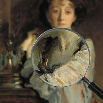 Ritratto Di Adah Russell Nee Williams John Singer Sargent jss223 quadro stampato su tela