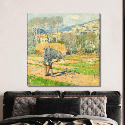 Cagnes Carl Moll cml16 quadro stampato su tela